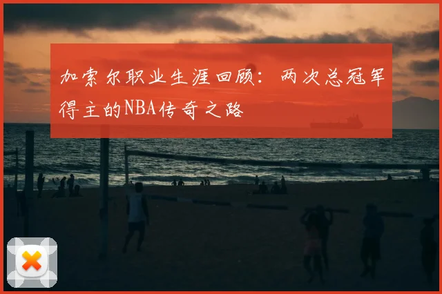 加索尔职业生涯回顾：两次总冠军得主的NBA传奇之路